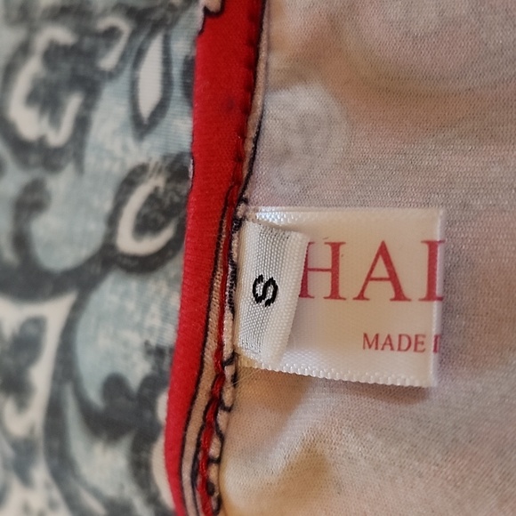 Women's HALIFE Red Paisley print    tank top size small. - Picture 3 of 7